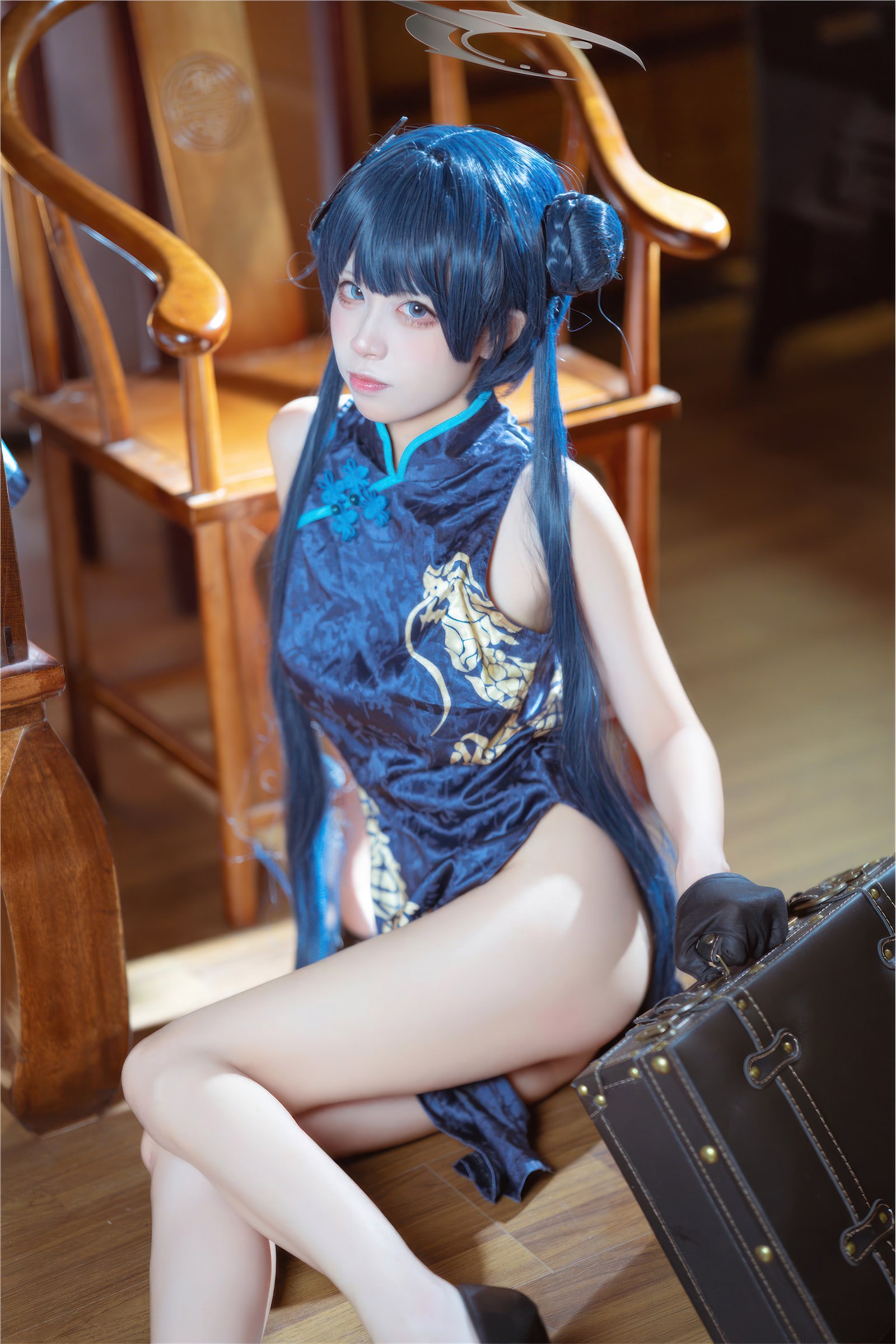 Is it the Three Worlds - NO.031 Blue Archival Concubine Saki Qipao(20)